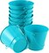 10 Pack Small Blue Metal Bucket (Blue) 3.15"L x 3.15"W x 4.06"H